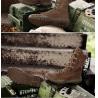 Buy cheap EVA Rubber Outsole Leather Security Hiking Tactic Training Boots Shoes Tactical Men Black Combat Boots Military from wholesalers