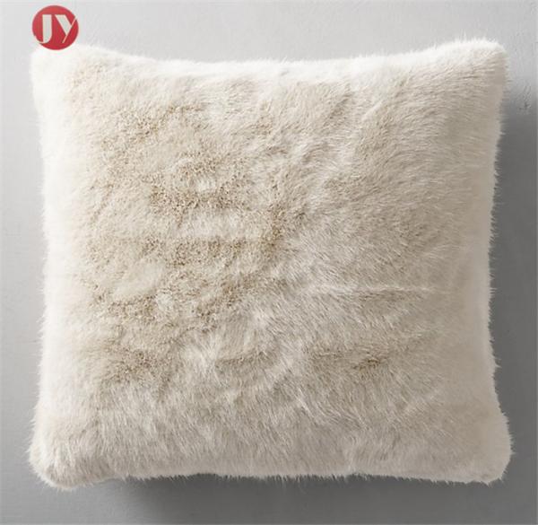 Quality Soft Warm Faux Fur Pillow cover Home Chair Seat Decorative Solid Short fox fur Cushion Cover for sale