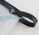 pencil case zipper slider travel cosmet bag, slider zipper clear transparent pvc