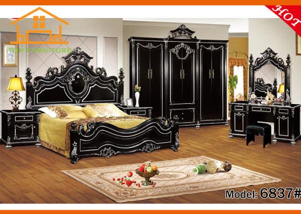 Buy cheap discount online fitted fine contemporary walnut black buy antique black melamine arabic style bedroom furniture set from wholesalers