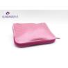 Buy cheap Modern Style Fabric Makeup Bag Pink White Stripe Satin Cloth Size 22X4.5X18cm from wholesalers
