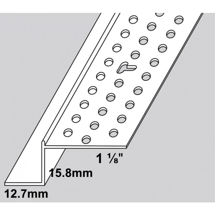 Z Shape Metal Shadow Gap Decorative Aluminum Trim Drywall Skirting Profile