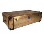 2 Drawers Vintage Aviator Aluminum Trunk Coffee Table Aviation Table