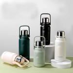 Portable Large Capacity Double Wall Stainless Steel Water Bottle With Handle
