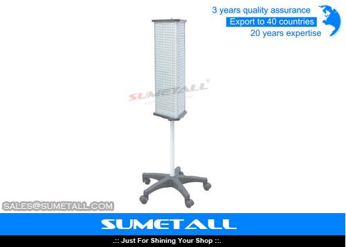 Buy cheap Spinning Shop Display Fittings Rotating Floor Display Stand Display Rack Moveable base from wholesalers