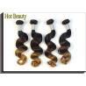 Buy cheap Fasion Peruvian Virgin Hair / 3 Tone Color Natural Wavy Bundles BV SGS from wholesalers