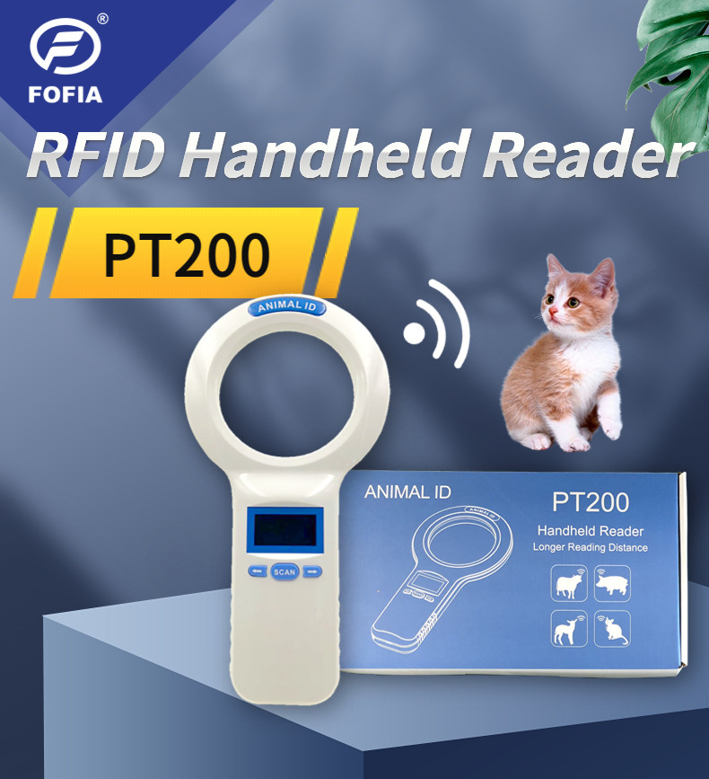 CE And ROHS Certified RFID Microchip Scanner For Animal Identification With Multiple Language Options