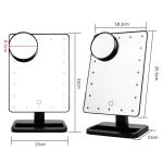 20LED 360degree Moving Led Strip Lights Around Mirror For Makeup 10x