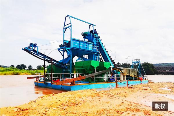 Buy cheap 200m3/Hour Sand Bucket Chain Dredger Gold Dredger Diamond Dredger from wholesalers