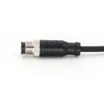 Male M12 8 Pin Connectors Pre Assembled Cable Straight PVC FPM/FKM