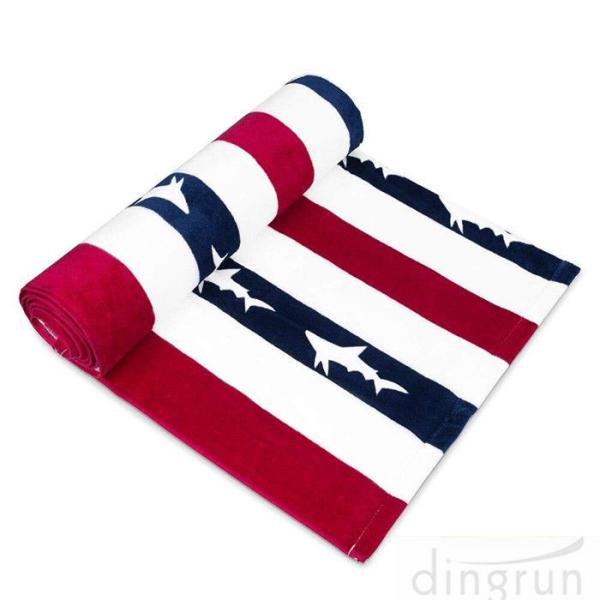 Buy cheap Striped Extra Large Beach Towels Soft / Plush 100 % Cotton Material Light Weight from wholesalers