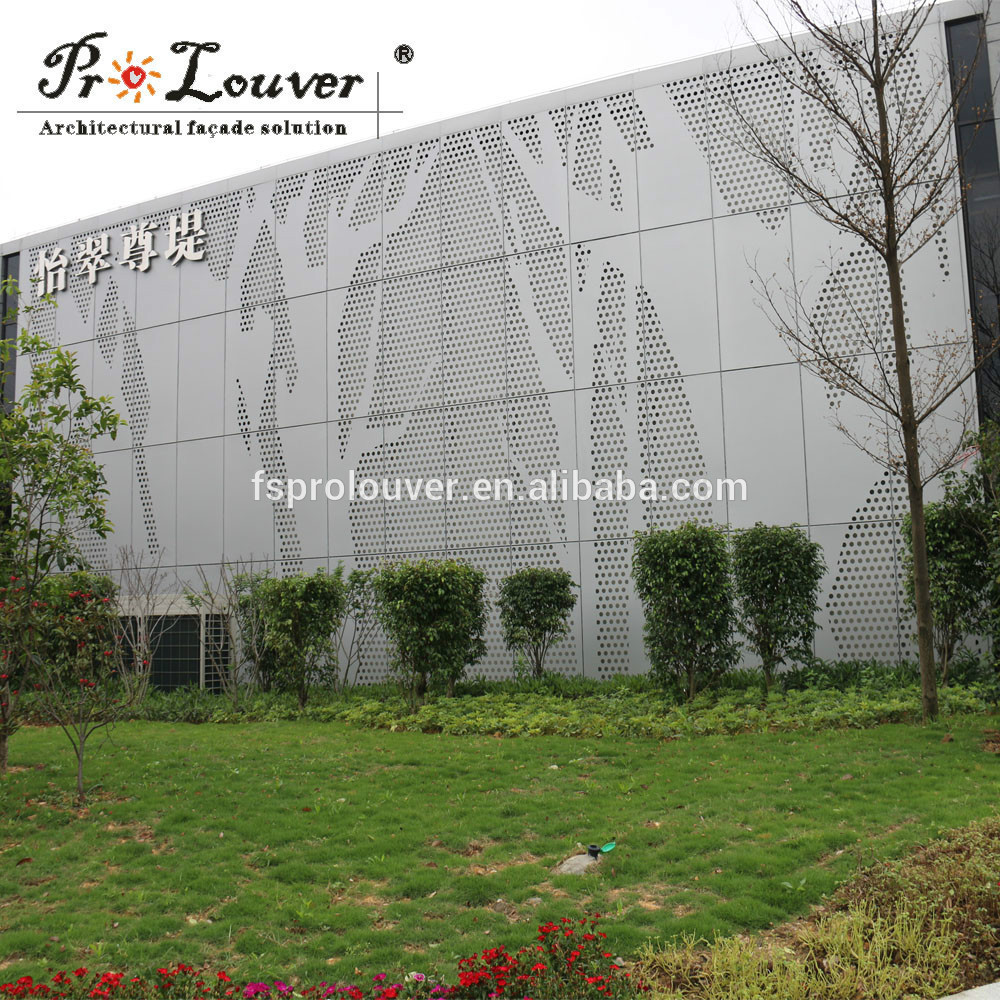 Tree picture perforated aluminum sheet, perforated metal sheet for facade