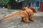 Customized Dinosaur Toy Car , Sun Proof Animatronic Kids Dinosaur Car