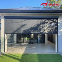 Buy cheap Motorized Zip Track Outdoor Windproof Blinds For Restaurant Balcony product