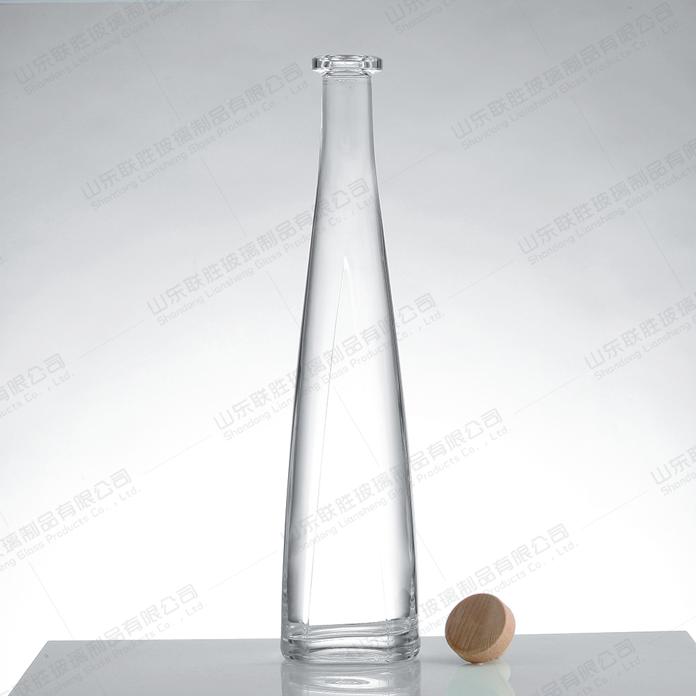 750ml Clear Glass Bottle for Brandy Whisky Wine OEM/ODM Acceptable Body Material Glass
