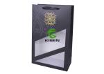 Spot UV Coated Paper Bags With Window , Portable Printed Paper Carrier Bags