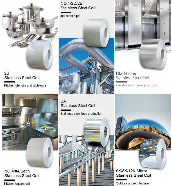 TISCO Mirror Stainless Steel Coils For Chemical Equipment 0.1~16mm Thickness