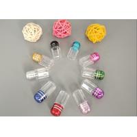 Buy cheap Red Cylindrical Empty Capsule Bottles 13mm Plastic product