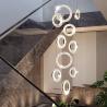 Buy cheap Led Crystal Staircase Chandeliers Modern Rings Hanging Ceiling Lamps(WH-NC-50) from wholesalers