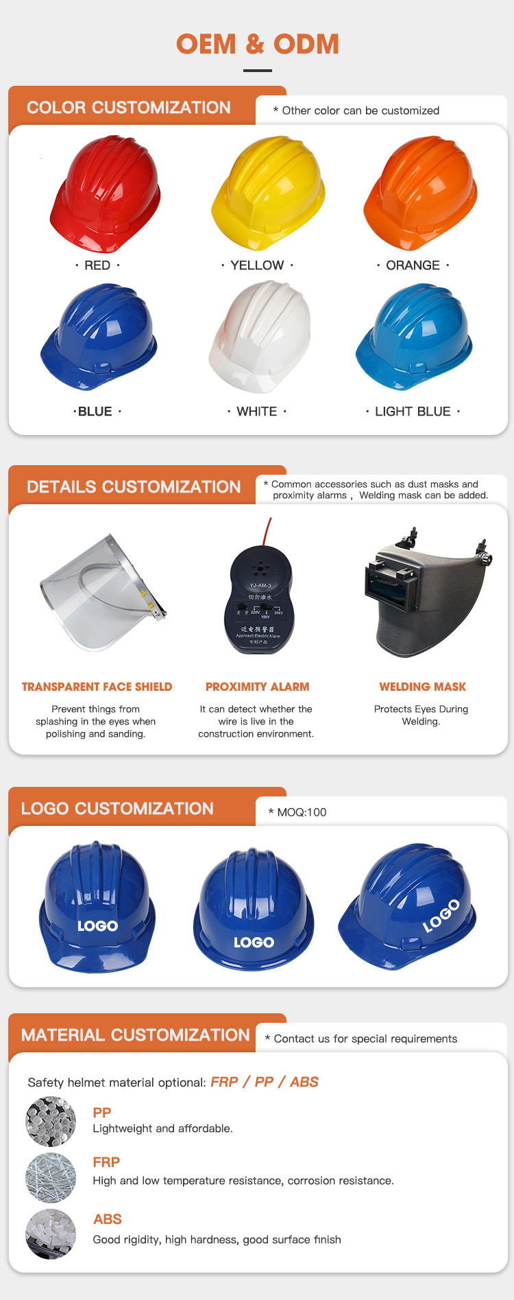 High Hardness Carbon Fiber Construction Head Protector Safety Helmet For Construction Materials Shifting