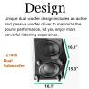 Buy cheap 12 Inch 10 Inch Subwoofer Home Theater 500 Watts With Brushed Black Vinyl OEM from wholesalers