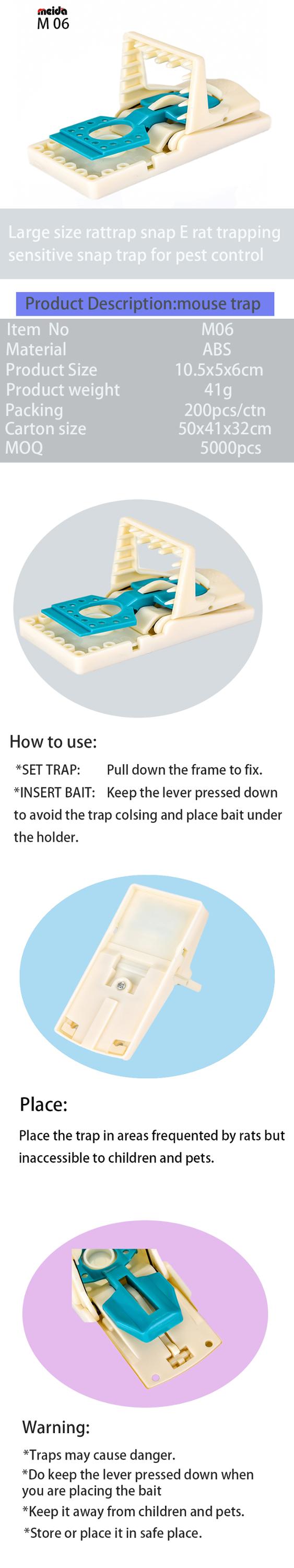 Multi Catch Plastic Mouse Trap Pest Control High Sensitive And Reusable Capacity 10