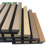 Eco-Friendly Wooden Slat Wall Acoustic Panel with Edge to Edge 13mm Sound