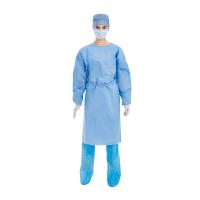 Buy cheap Level 3 SMS Medical Disposable Non Woven Isolation Gown Blue product