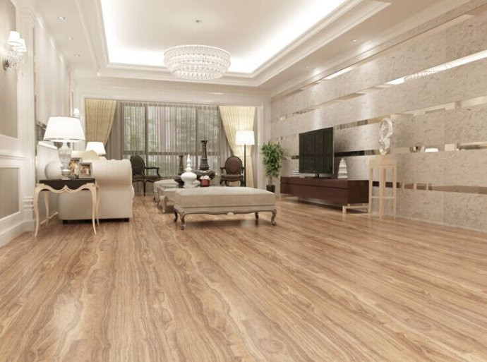 KGSPC012 Spc Vinyl Flooring Latest Technology 100% Waterproof 6"X48" Size