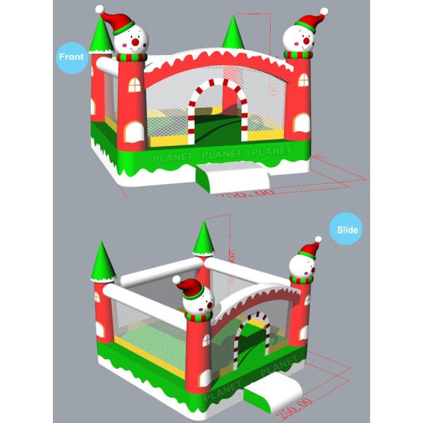 Toddler Christmas PVC Tarpaulin Inflatable Bounce House