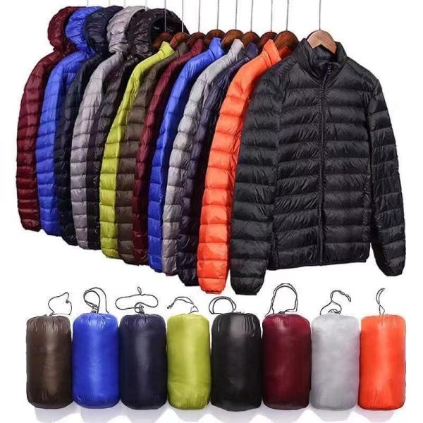 Buy cheap Outdoor Light Hooded Winter Jacket Warm Duck Nylon Bubble Puffer Men Jackets from wholesalers