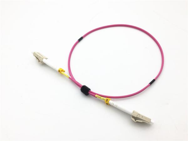 Buy cheap OM4 50/125 LC To LC Duplex 2.0mm Multimode Fiber Optic Cable from wholesalers