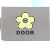 Buy cheap OEM Gray Leather Patch For Jeans Printing Flower Pattern 7cm×5cm from wholesalers