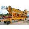 Buy cheap Twin Shaft Mini Mobile Concrete Batching Plant For Construction Machinery from wholesalers