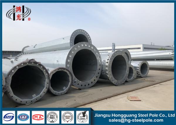 Buy cheap Polygonal Tapered Hot Dip Galvanized Steel Pole With Anchor Bolt Q235 Q345 from wholesalers