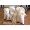 Buy cheap Wood color Double Drawstring Cotton Muslin Bags Favor Bags Jewelry Pouch Reusable Bags Tea Bags Souvenir Gift Bag pack from wholesalers