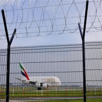 Buy cheap 50*100mm PVC Coated Airport Security Fencing Dip Galvanized product