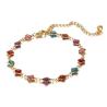 Buy cheap Fashion new colorful anklet girl 18K golden OEM logo words bell beach titanium steel foot accessories wholesale from wholesalers