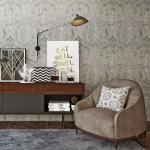 Fashion Bedroom Plant Fiber Particle Wallpaper China Manufacture