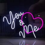30cm Silicone UL Neon Wall Signs Advertising Pvc Ip67 Acrylic Light Board