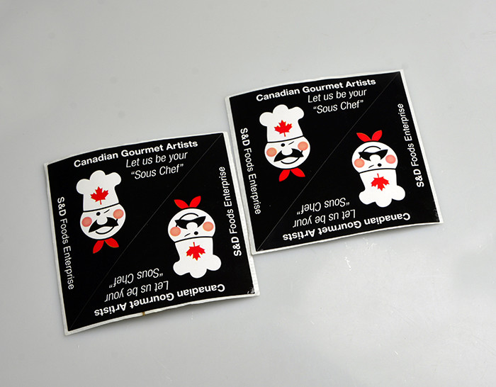 Personalized printed cmyk full color sticky paper roll packaging labels