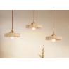 Buy cheap Yellow travertine wooden pendant lamp bedroom for home decorator interior stone pendant lamp from wholesalers