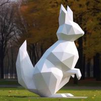Buy cheap New Design Rabbit Fiberglass Painted Animal Decorative Art Sculpture product