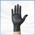 OEM 6mil 8mil Nitrile Gloves Diamond Print Industrial Black Nitrile Gloves