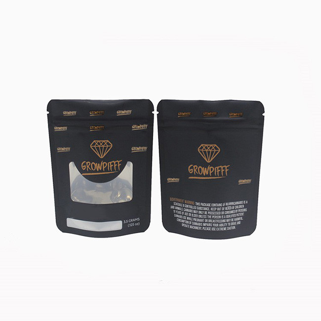 Doypack Flat Bottom Pouch 3.5g Stand Up Pouches For Food Packaging