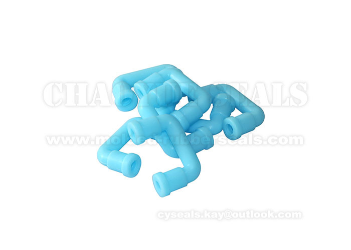 Inner Diameter 6 mm Double Blend Blue Silicone Rubber Tube Hose 