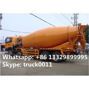 Buy cheap Foton LHD Euro 3 8*375hp 16cbm cement mixer truck for sale, factory sale 8*4 heavy duty mixer drum mounted on truck from wholesalers