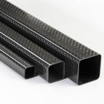 3K 6K 12K Square Carbon Fiber Tube High Stiffness Twill Plain Pattern