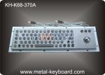 Water resistant stainless steel keyboard with trackball mouse for Kiosk