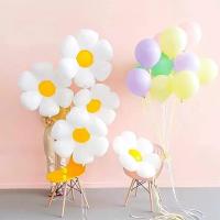 Buy cheap Ins Style Cute Daisy Flower Shape Foil Balloons Globos Party Decoration product